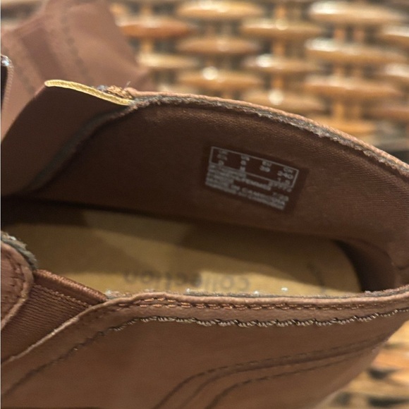 Clarks Women's Heart Dove Tan Nubuck Brun Ankle Boots Size 8 - Picture 6 of 14